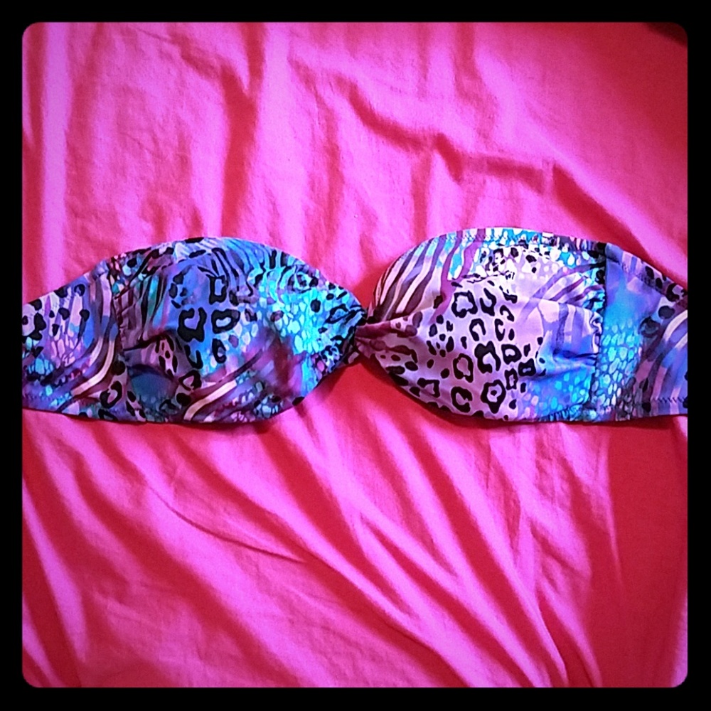 Victorias secret purple & blue cheetah bathingsuit